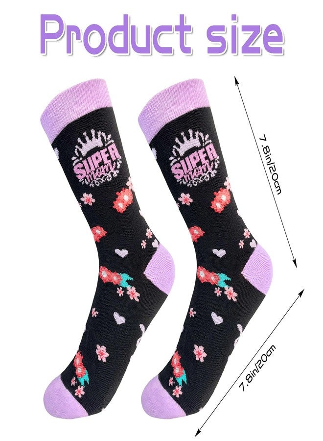 Asikkon Christmas Stocking Stuffers Best Mom Ever Socks - Mother's Day Gifts for Women 2026, Funny Novelty Socks for Christmas Stocking Stuffers White Elephant Best Mom Gift Idea - Image 4
